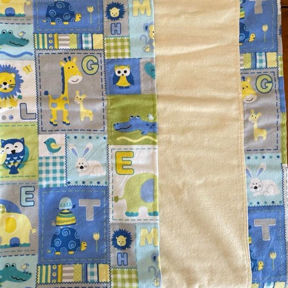 Baby Blanket, Throw or Pet Blanket: Baby Animals & Alphabet